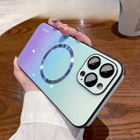 Applicable To IPhone16Promax Gradient Glass Magnetic Absorbing Mate70 Mobile Phone Case Apple 15 Lens Film Full Package iphone 16promax