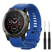 Greitai atsegamas dirželis, skirtas Garmin Fenix ​​3 5 5X 5S Plus 6 6X 6S Pro 7 7S 7X 945 Smart Watch apyrankė 26 22 20 mm dirželiai silikoninė apyrankė 20mm width violetinė/mėlyna