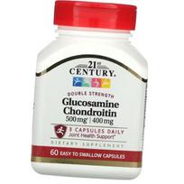 Glucosamine Chondroitin, Double Strength Glucosamine Chondroitin, 21st Century (03440012) 60caps