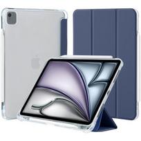 Case for iPad Air 13 /Pro 12.9  - Shockproof - Silicone - Navy Blue - Pencil Holder mėlyna