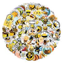 110 New Bee Bee Insect Graffiti Stickers Decorative Suitcase Scooter Cartoon Stickers