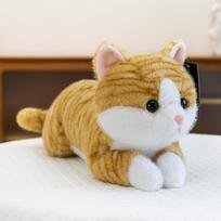 Mielas katino pliušinis žaislas lėlė Mielas kačiukas minkšta pagalvė apkabinimui miego lėlė šventinė dovana 30 cm (0.17kg)