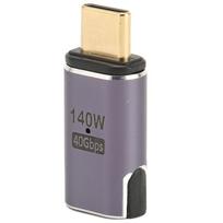 USB C magnetinis adapteris 24 kontaktų PD 140W greitas įkrovimas 40Gbps 8K HD Mini magnetinis USB C adapterio jungtis kompiuteriams, planšetiniams kompiuteriams
