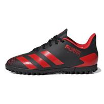 Adidas Predator 20.4 Tf J Round Toe Lace-Up Non-Slip Wear-Resistant Low-Top Soccer Shoes Kids Soccer Shoes Black EF1956 38⅔