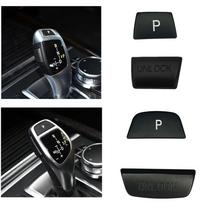 Automobilio pavarų perjungimo svirties rankenėlės „P“ atrakinimo dangtelio lipdukas BMW 1 3 4 5 7 X3 X4 X5 X6 F20 F30 F34 F15 F16 F25 E70 E71 E60 serijai A Model black