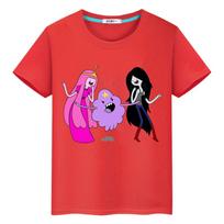 adventure time t shirt for kids boy 10years toddler girl clothes 100%Cotton Anime Short Tops pride tshirt y2k kids clothes girls 100