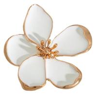 Sophisticated Pearls Flower Ring for Women Adjustable Open Ring Exaggerated Wedding Finger Jewelry Birthday Gift