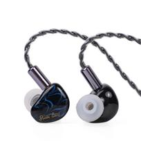 LINSOUL Kiwi Ears Cadenza 10mm Beryllium Dynamic HiFi In-Ear Earphones with Re-Cable (Blue)