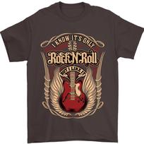 26 I Know It’s Only Rock ’n’ Roll Music Guitar Mens T-Shirt 100% Cotton Unisex T-Shirt XXXL