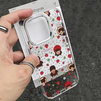 Ins Cute M-Monchhichis Phone Case For iPhone 17e 17 16 15 14 13 12 11 mini Pro Max X XR XSMAX Air Plus Transparent Soft Cover iPhone 15