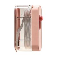 Portable Floss Pick Dispenser with Flosser Case Automatic Pop-Up Dental 10 Floss Reusable Refillable Travel rožinė