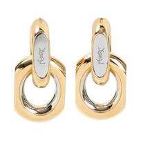 Saint Laurent Original Design Brass Earrings Unisex Earrings Gold 778541Y00AL F,Gold