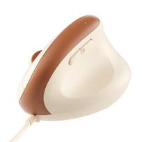 Ergonomic Wired Mouse, Office Computer Vertical Grip Mouse, General-Purpose Silent Mouse for Drawing And Modeling, Light Brown Color šviesiai ruda spalva