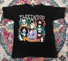 Fleetwood Mac Stevie Nicks Parking Lot Rumours 1978 Black Unisex Tshirt WA2738 S