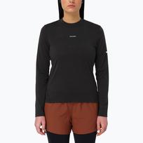 Moteriški bėgimo marškinėliai su ilgomis rankovėmis  Salomon Sense Merino Tee LS deep black