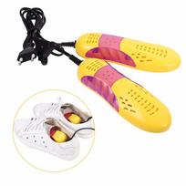 EU Plug Race Car Shape Light Shoe Dryer Foot Protector Boot Odor Deodorant Dehumidify  Shoes Drier yellow