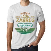 Vyriški vintažiniai marškinėliai Graphic marškinėliai Mountain Explorer ZAGROS Vintage White XS