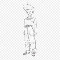 Pleistukai drabužiams, krepšiui, lygintuvu klijuojami terminiai lipdukai Goten Gohan raštas, skalbiami, šilumos perdavimo gray