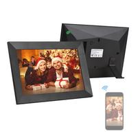 Andoer 8 colių išmanusis WiFi nuotraukų rėmelis Skaitmeninis nuotraukų rėmelis nuotraukų albumas IPS jutiklinis ekranas 1280*800 EU Plug juoda