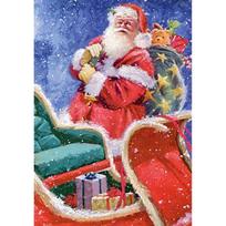 Santa Claus DIY 5D Diamond Painting Full Round Drill Christmas Diamond Embroidery Cross Stitch Mosaic Kits Wall Art Home Decor Full Round 20x30CM red