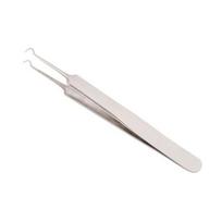 Stainless Steel Curved Facial Blackhead Acne Pimple Comedone Clip Remover Tool white