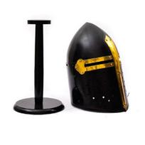 Medieval Armour Templar Knight Sugarloaf Black Finish Helmet