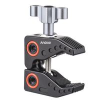 Andoer Super Clamp for Monitor LED Lights Flash Microphone Aluminum Alloy C Clamp Camera Clamp with juoda