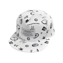 Ramidos mados siuvinėjimas Snapback Boy hiphop kepurė Reguliuojama beisbolo kepurė Unisex One Size balta
