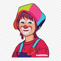 Female Clown Joker Clown Iron on Heat Transfer Printing Vinyl Patches Sticker for Clothes DIY Appliques Washable Patches