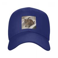 Punk Unisex Floppa Mielas Mėmė Beisbolo Kepuraitė Suaugusiems Juokingas Karakalas Reguliuojama Tėčio Kepurė Unisex Moterims Hip Hop Snapback Kepuraitės Vasarinės Kepurės Adjustable Cap gray