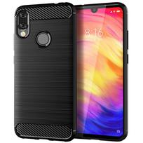 Anglies pluošto dėklas, skirtas Xiaomi Redmi Note 9 10 11 Pro 7 8T 11S 10S Redmi 4X 6 5 9T 9C 9A 9AT 10C smūgiams atsparus silikoninis dangtelis Redmi 4X juoda