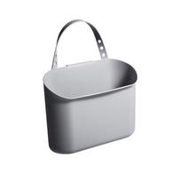 Storage Basket with Hanging Strap for Dormitory Bedside Organize gray white