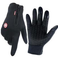 Unisex, jutiklinis ekranas, žiema, terminis, šiltas, važiavimas dviračiu, dviratis, dviratis, slidės, lauke, stovyklavimas, žygiai pėsčiomis, motociklas, pirštinės, sportas, visas pirštas XL juoda