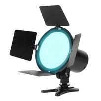 10W RGB fotografijos šviesa Dviejų spalvų LED šviesa 128vnt LED karoliukai 3200K-5600K pritemdomi 5 scenos efektai EU Plug juoda