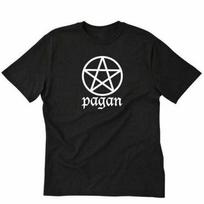 Pagan Unisex T-shirt Wicca Wiccan Witch Pentagram Nature Short Sleeve S