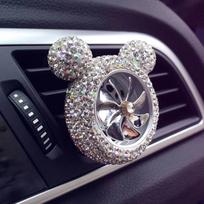 Cute Cartoon Car Air freshener Car Accessories Vent Perfume Clip Fragrance Diffuser Bling Diamond Auto Interior Decoration