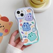 Mielas silikoninis dėklas, skirtas Samsung A54 A24 A14 Realme 10 11 Tecno Spark 10C Oppo Reno 8T Funda Painted Cartoon Gradient Bear Monster Cover Minkštas TPU buferis Infinix Hot 10 Play