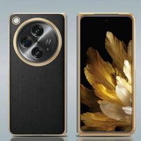 Originalus odinis dėklas OPPO Find N N2 N3 dėklui, prabangus padengtas dėklas OPPO Find N3 dangteliui, tikros odos mobiliojo telefono apsauga Find N juoda