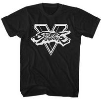 Street Fighter SFV BW Slim Fit Juodi Unisex Marškinėliai XL gray