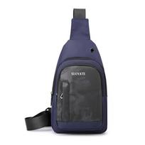 Unisex krūtinės krepšys Paprastas laikymo krepšys Lengvas kelioninis maža kuprinė Crossbody Bag Mada Kasdieniai vienetiniai krepšiai one size mėlyna
