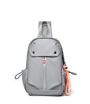 Unisex krūtinės krepšys Paprastas laikymo krepšys Lengvas kelioninis maža kuprinė Crossbody Bag Mada Kasdieniai vienetiniai krepšiai one size pilka spalva