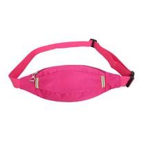 Unisex juosmens krepšys krūtinės krepšys Crossbody Bag Hip Waist Pack diržas piniginė Drobė rožinė