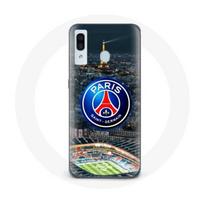 Case - Maniacase - Samsung Galaxy A20 - Black - Soft - PSG Logo, Eiffel Tower juoda