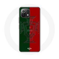 Coque Xiaomi Mi 11 Lite portugal logo vert et rouge raudona