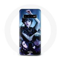 Dėklas - Samsung - Galaxy S10 - Mercredi Addams - Minkštas - Baltas - Unisex