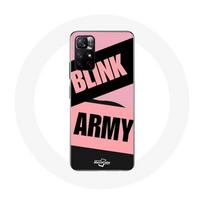 Coque pour Xiaomi Redmi Note 11s 5G BTS ARMY Et Blackpink Blink Rose Noir juoda