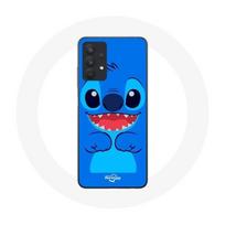 Coque pour Samsung Galaxy A32 5G Ohana Stitch mignon fond bleu mėlyna