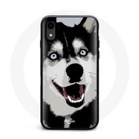 Coque Iphone XS Husky Noir et Blanc