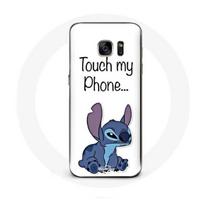„Samsung Galaxy S7 Case Lilo“ ir „Stitch“ mielas baltas fonas balta