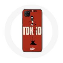 Dėklas - Xiaomi - Redmi 9C - Minkštas - Popieriaus namai - Raudonas fonas raudona